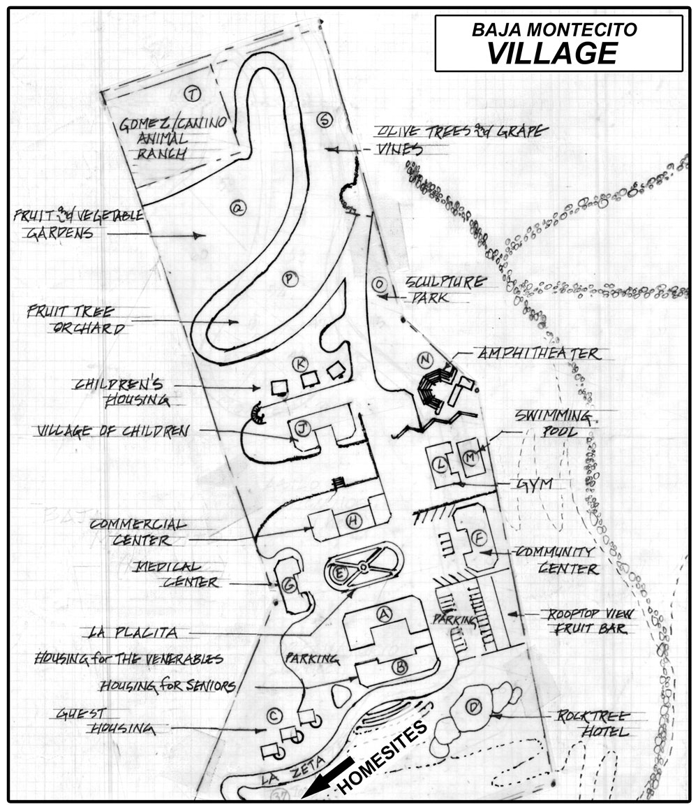 Village plan for Baja Montecito